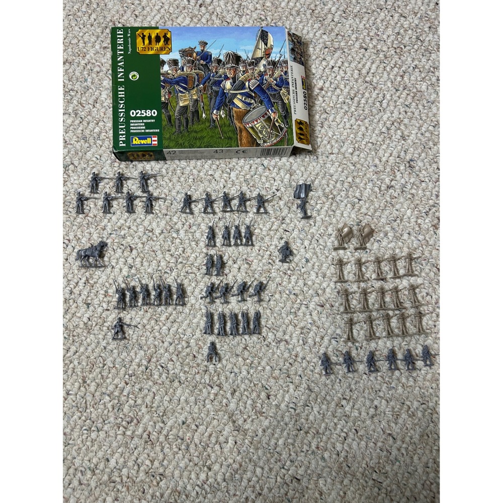 Revell 02580 Prussian Infantry Napoleonic Wars 1/72 Plastic Figures‎ Set: AS IS